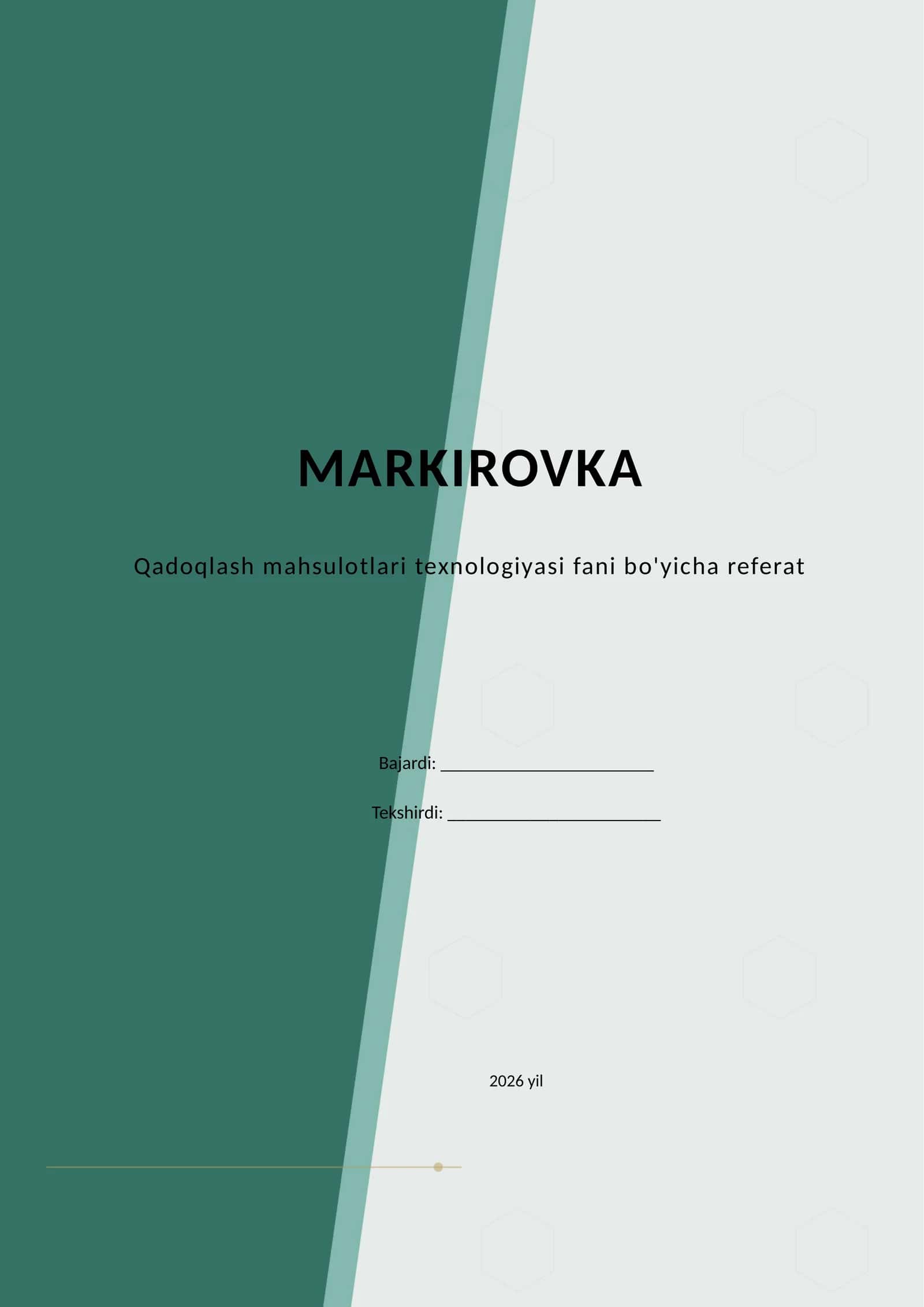 MARKIROVKA