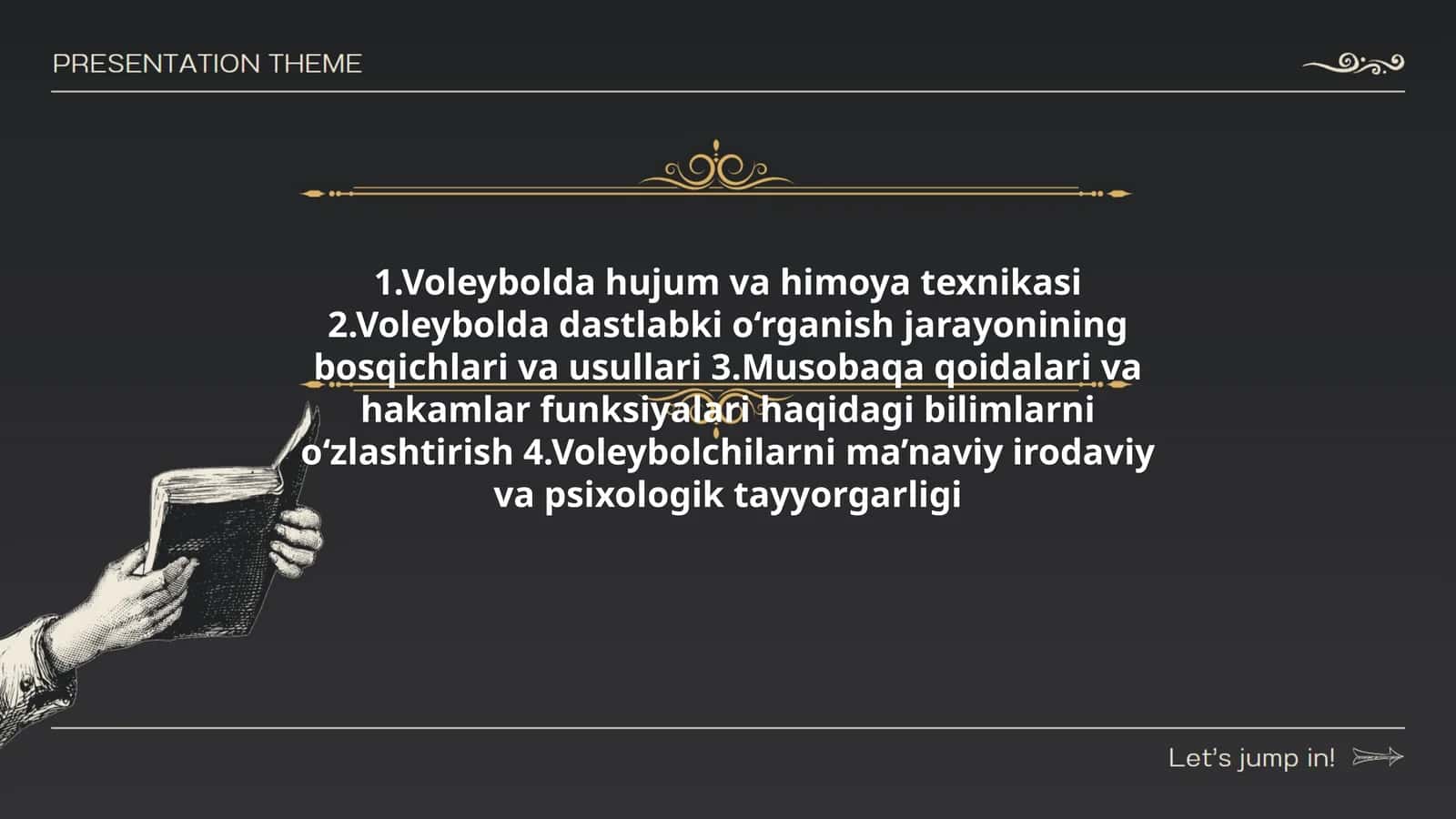 Voleybolda hujum va himoya texnikasi
