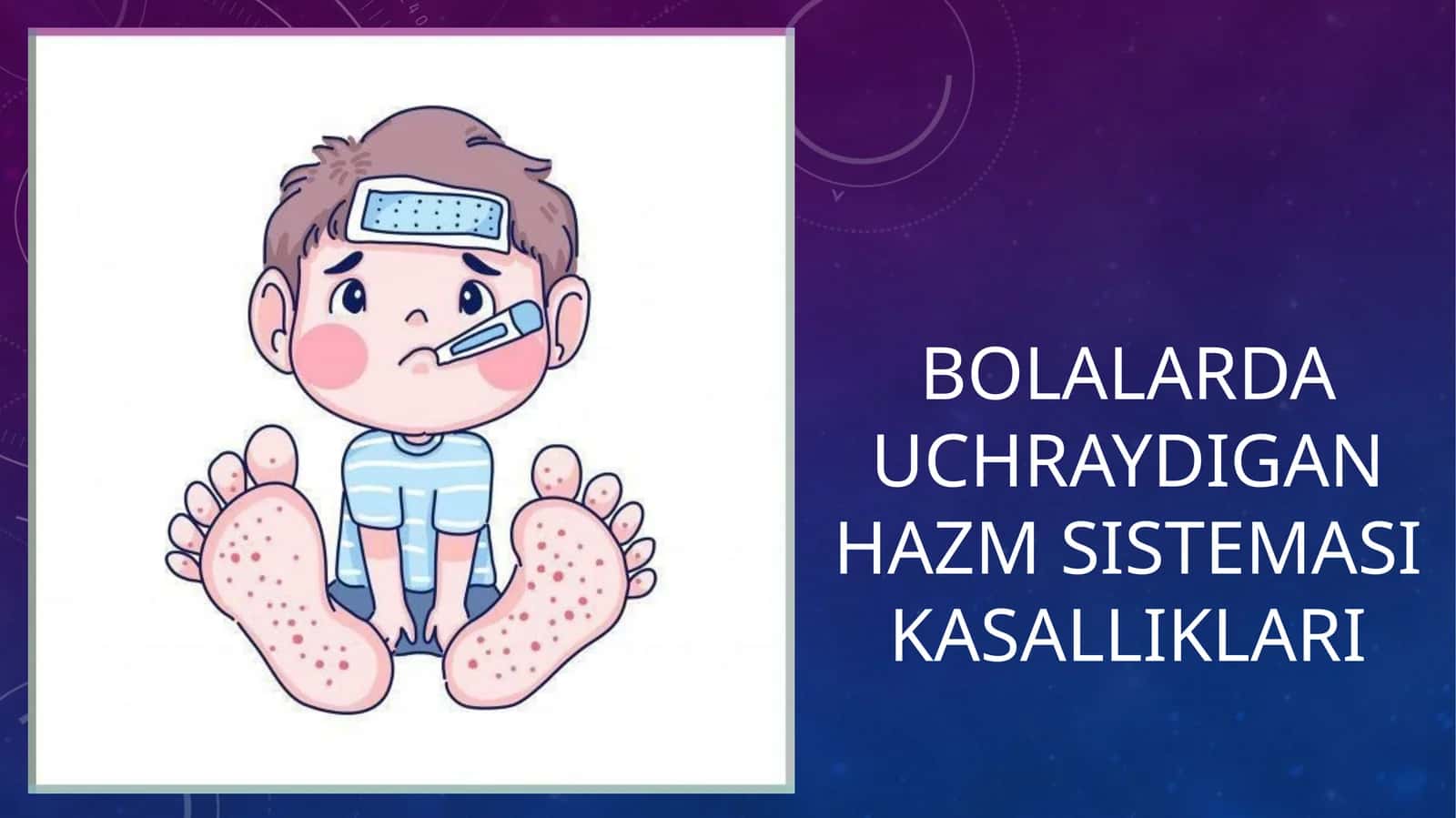 Bolalar hazm tizimi kasalliklari reytingi