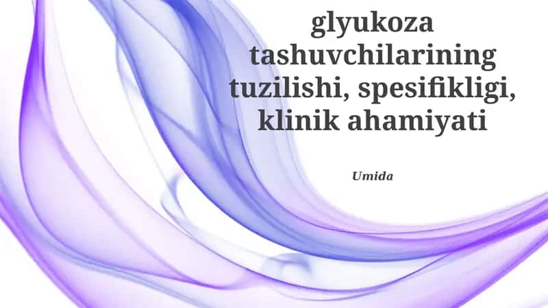 Glyukoza tashuvchilari
