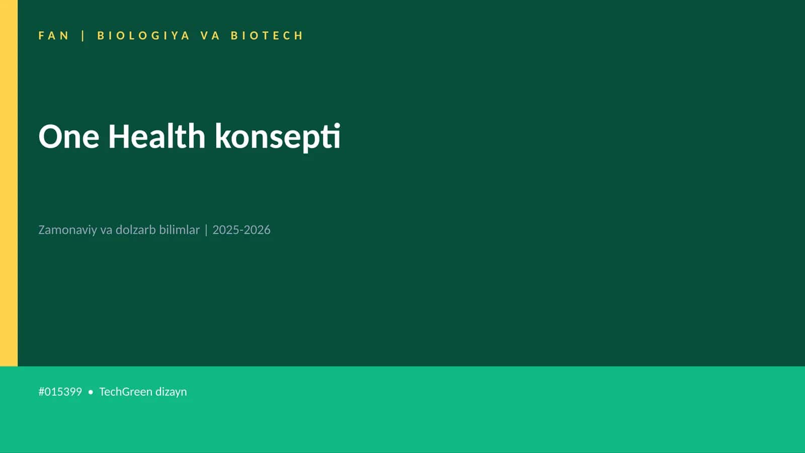 One Health konsepti