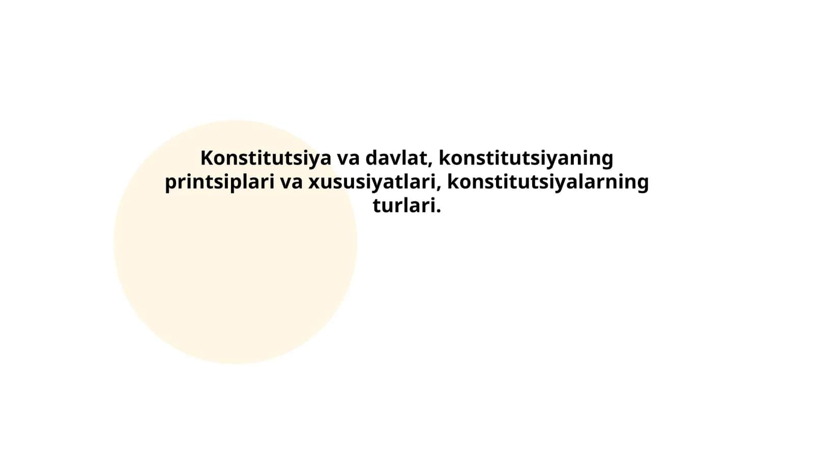 Konstitutsiya va davlatning o'zaro munosabatlari