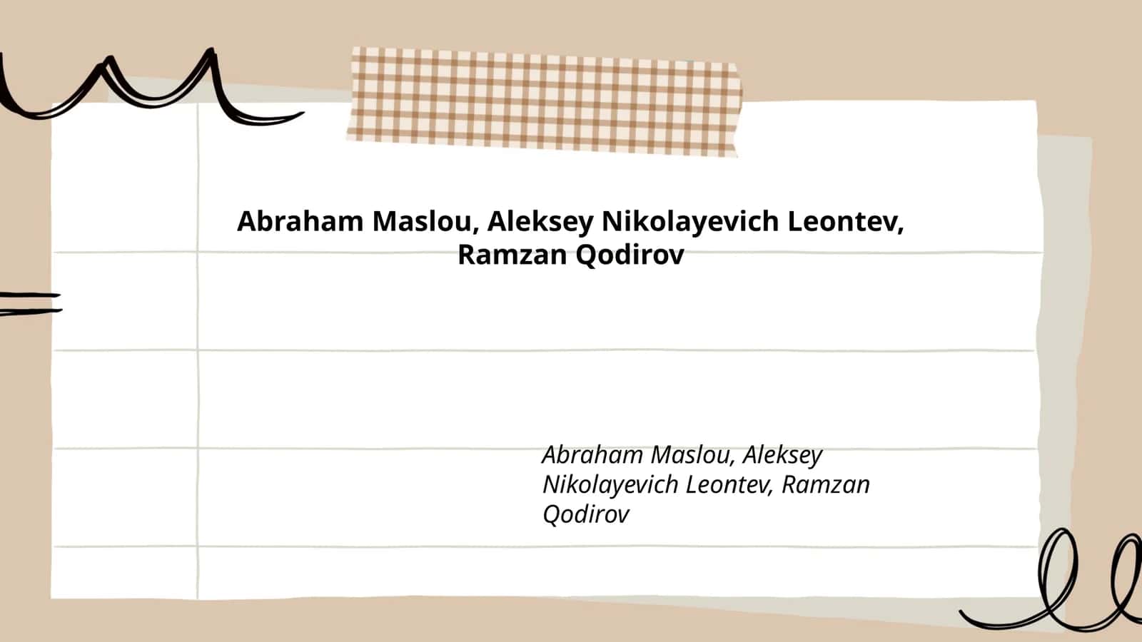 Abraham Maslovning hayoti va faoliyati