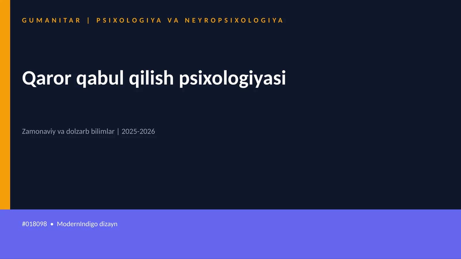 Qaror qabul qilish psixologiyasi
