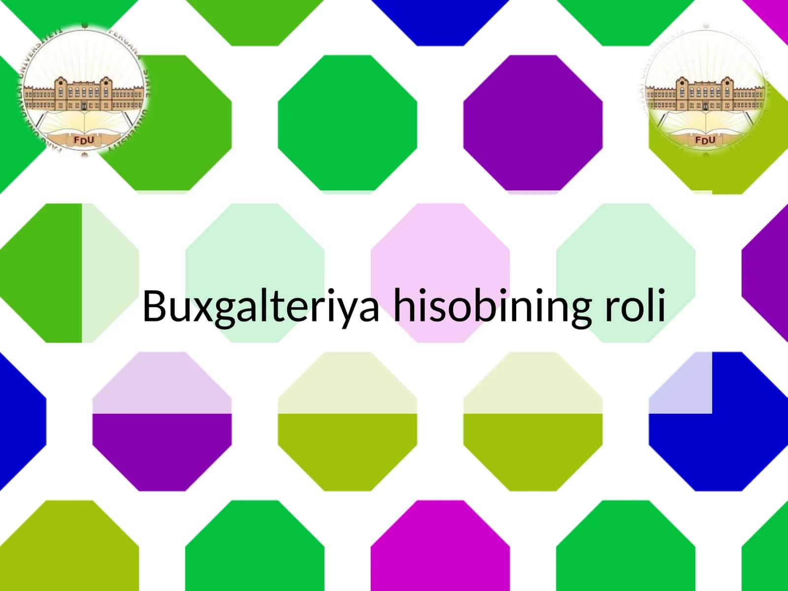 Buxgalteriya hisobining roli