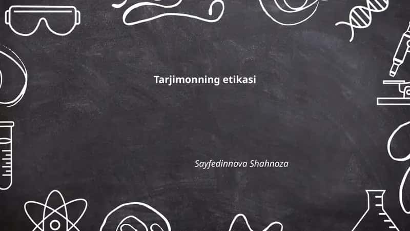 Tarjimonning etikasi