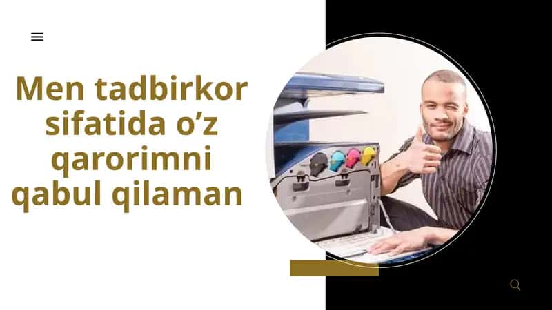 QAROR QABUL QILISH JARAYONINIG 8 TA QADAMI