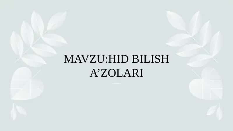 HID BILISH A’ZOLARI