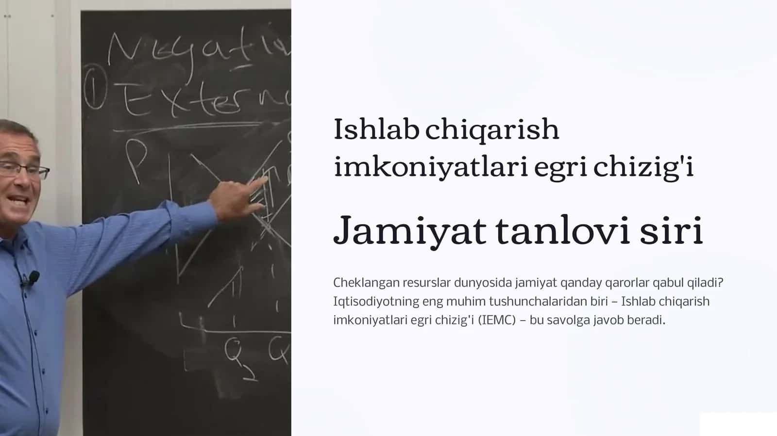 Ishlab chiqarish imkoniyatlari egri chizig'i