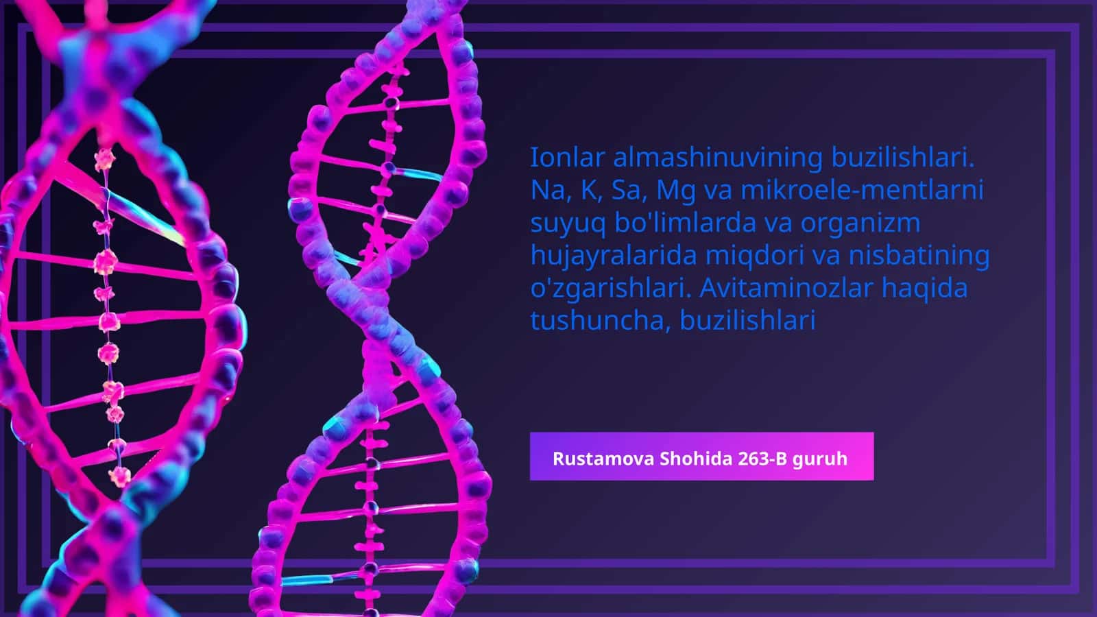 Ionlar almashinuvining buzilishlari