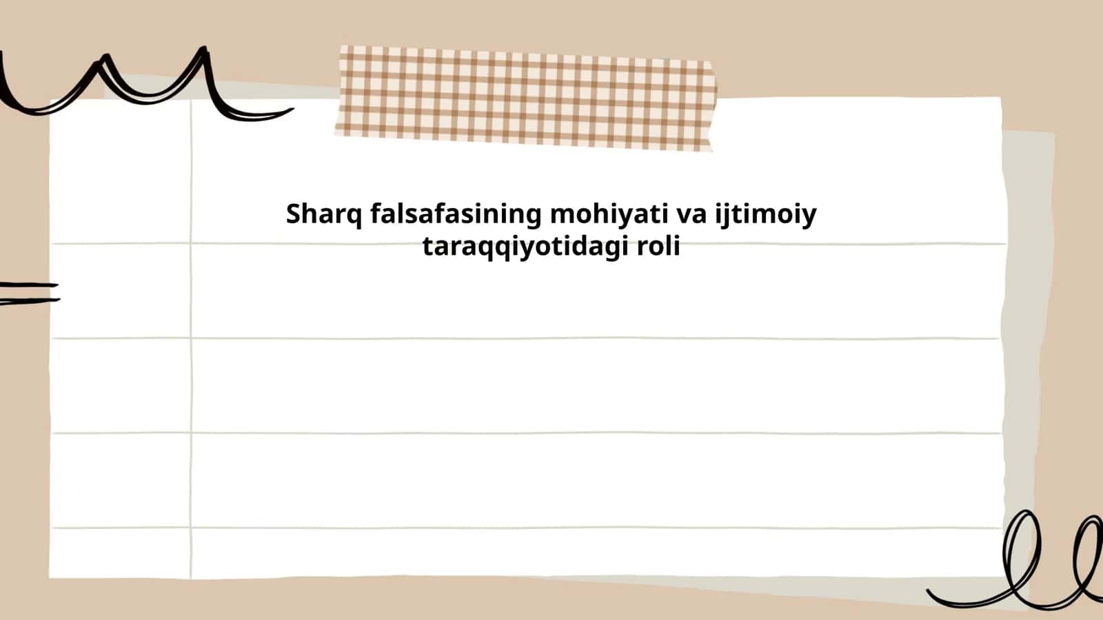 Sharq falsafasining mohiyati va ijtimoiy taraqqiyotidagi roli