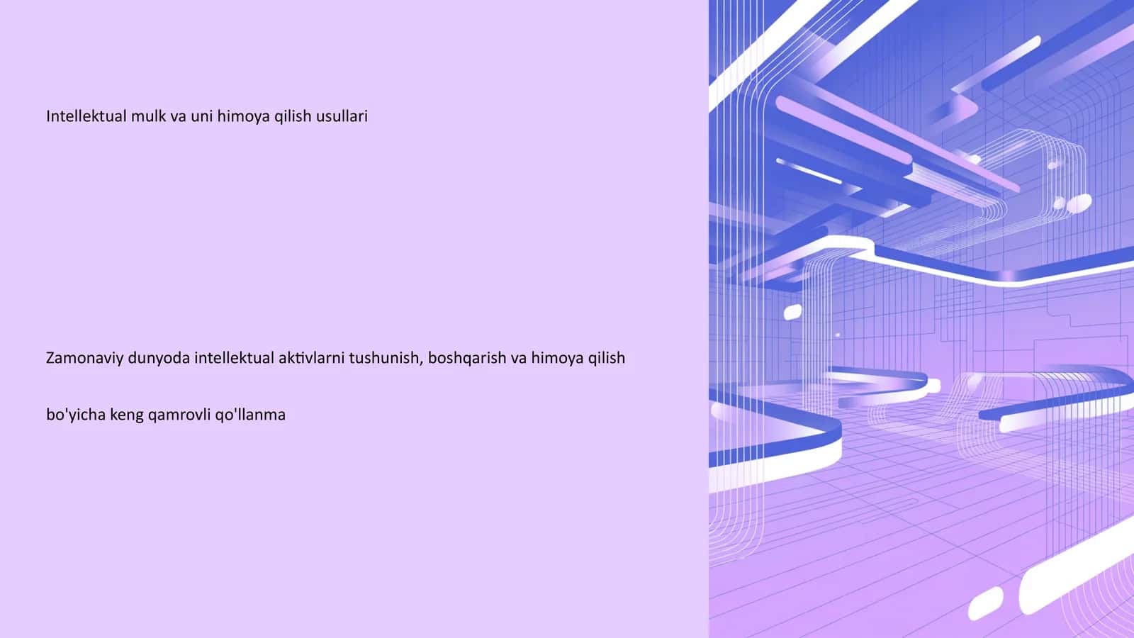 Intellektual mulk va uni himoya qilish usullari