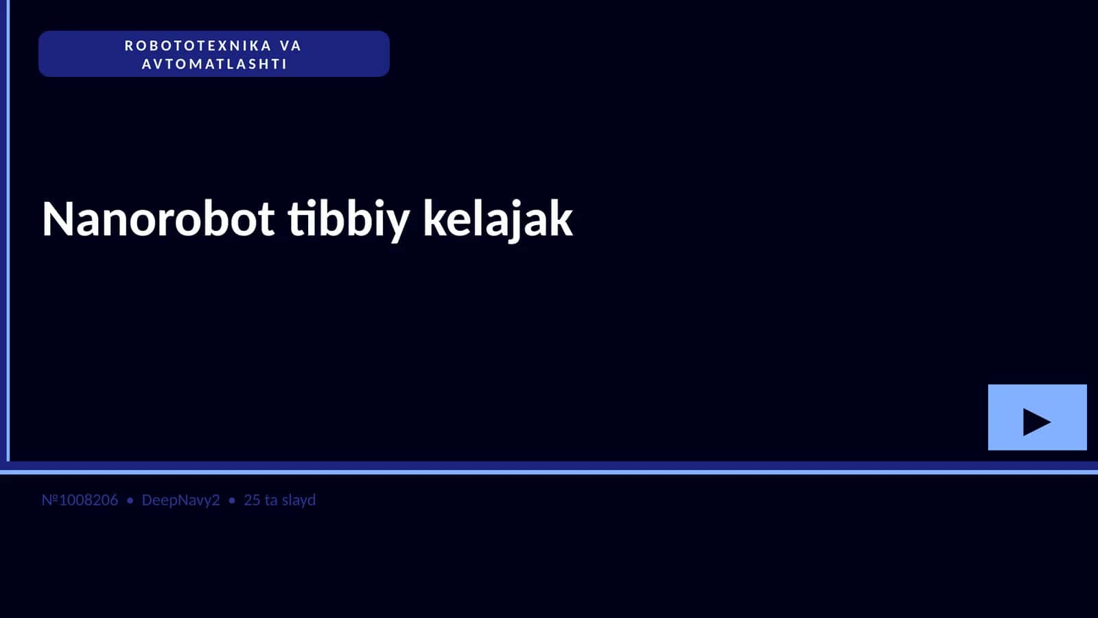 Nanorobot tibbiy kelajak