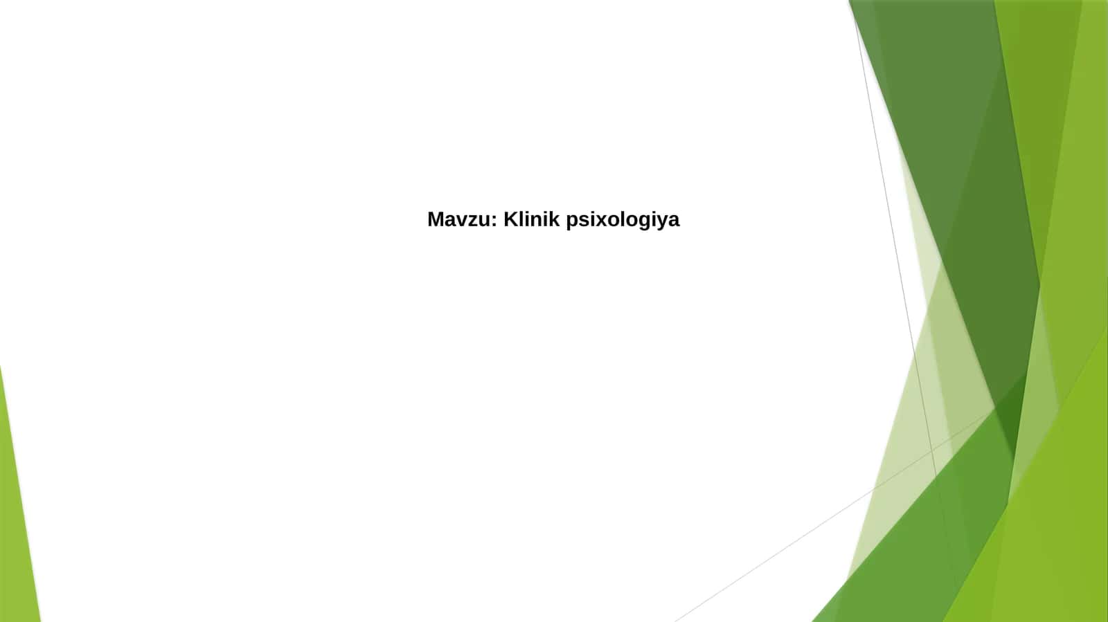 Klinikpsixologiya