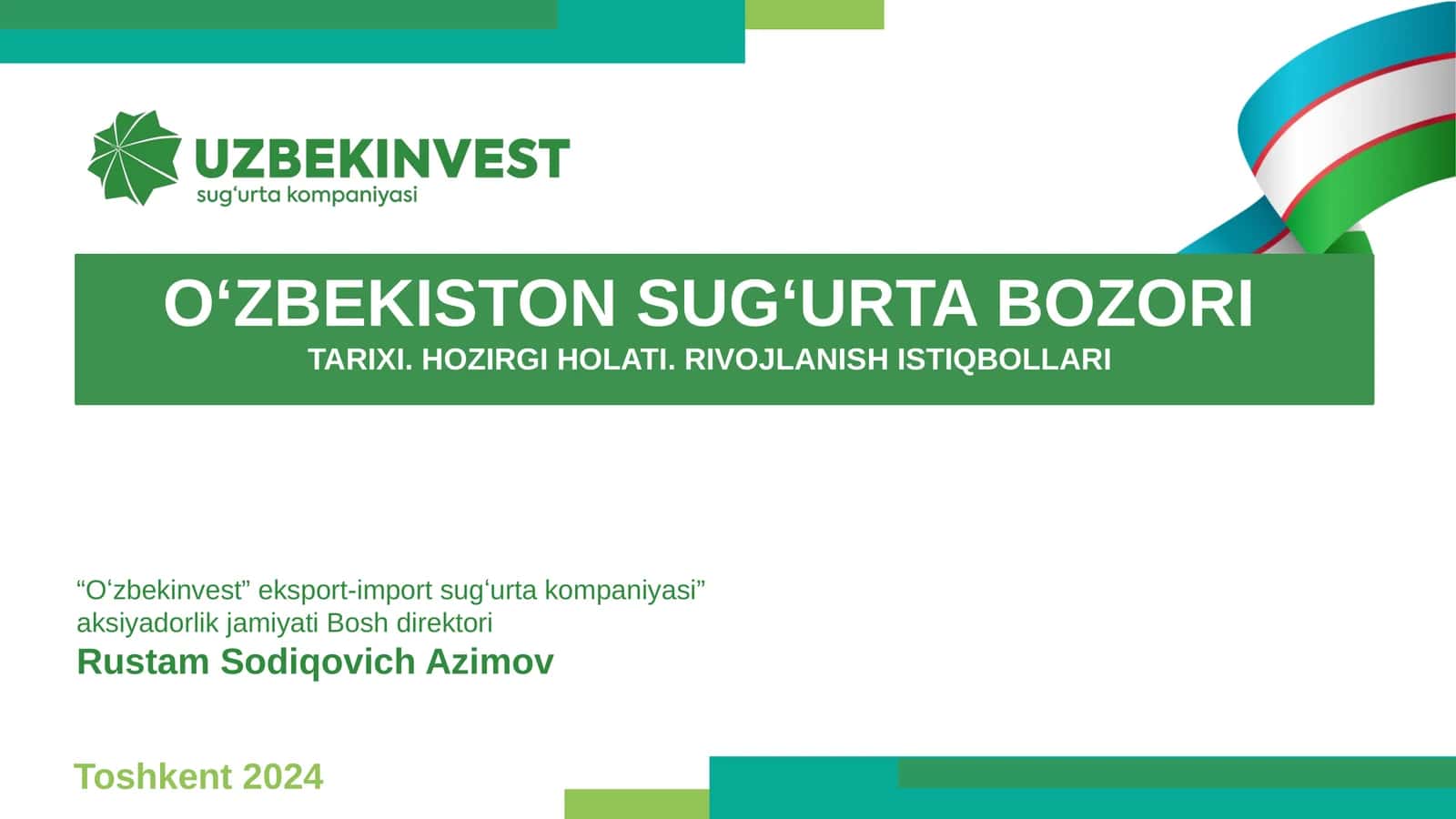 Oʻzbekiston Sugʻurta Bozori Tarixi