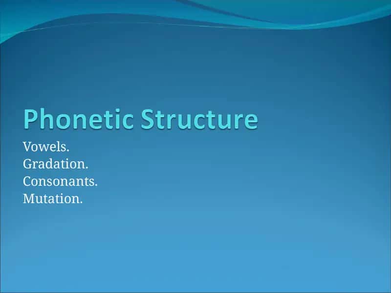 Vowels