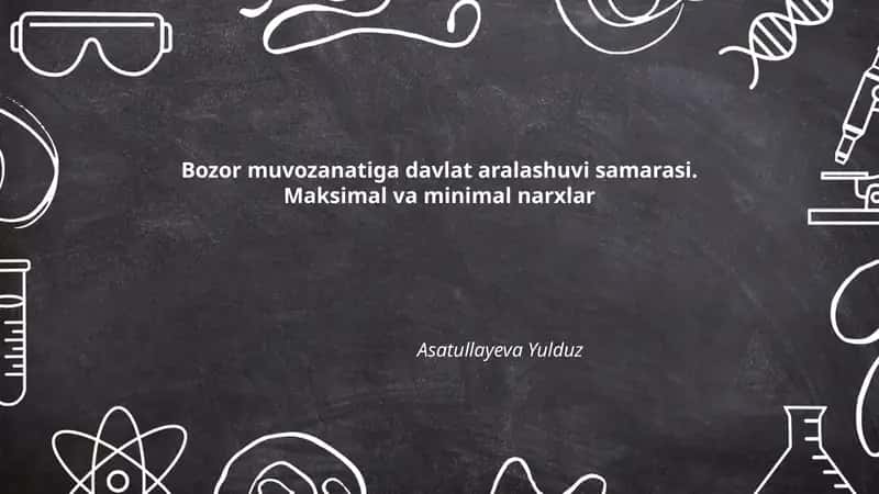 Maksimal va minimal narxlar