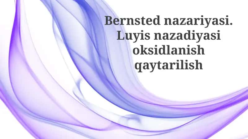 Lewis kislotalari va asoslari