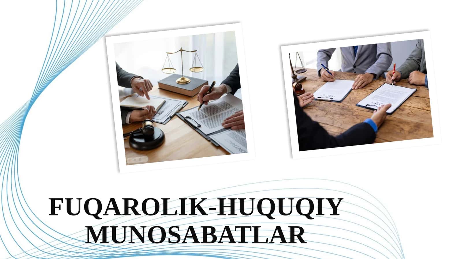 FUQAROLIK-HUQUQIY MUNOSABATLAR