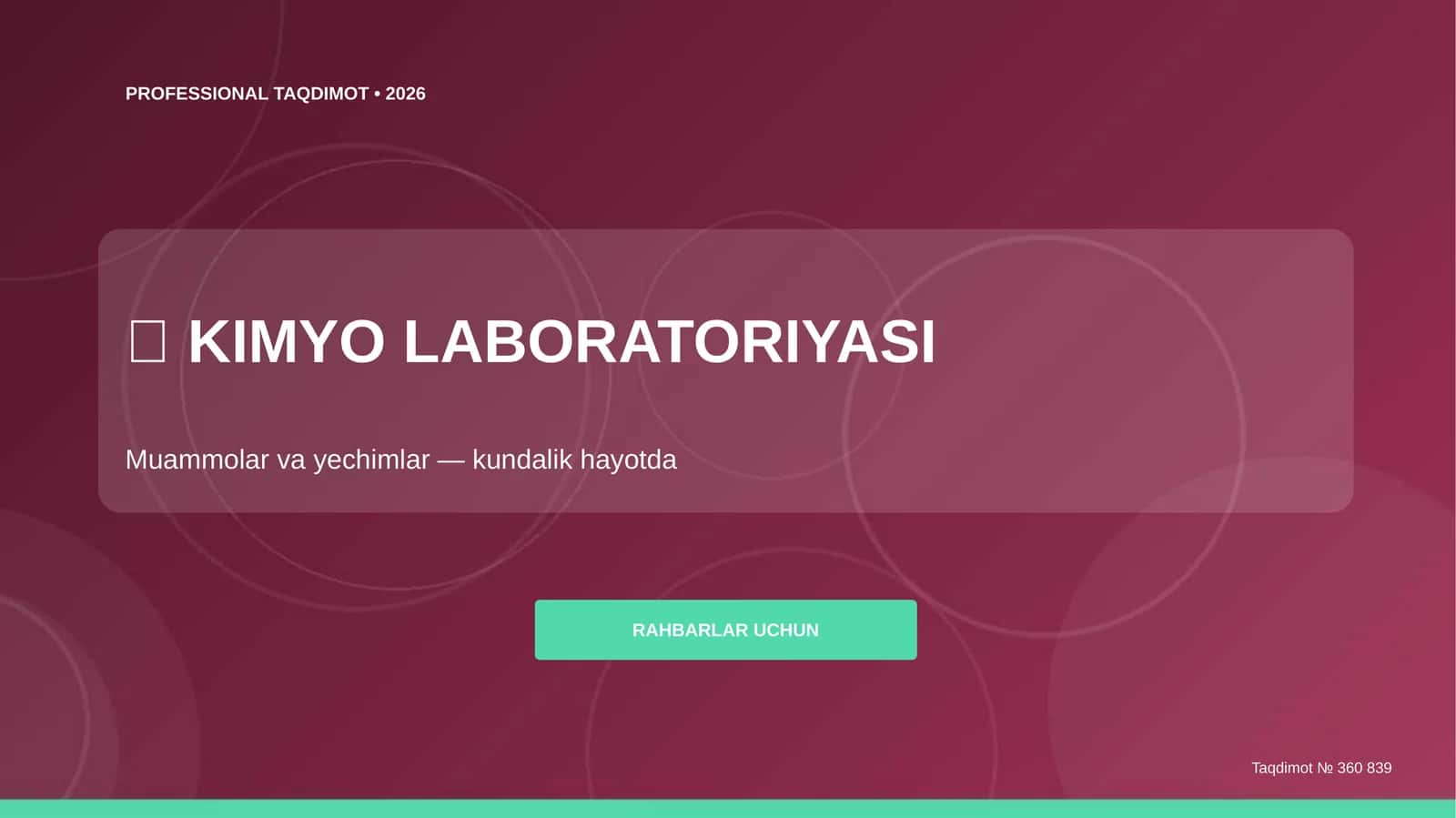 KIMYO LABORATORIYASI