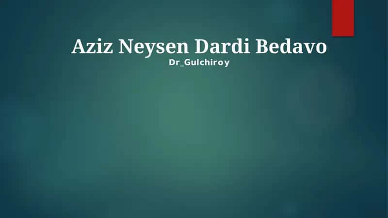 Aziz Neysen Dardi Bedavo