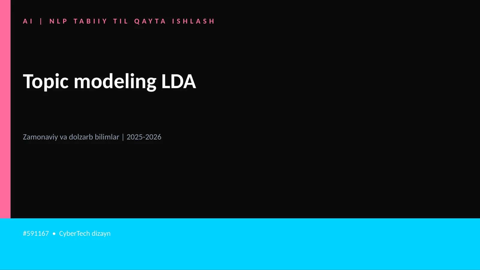 Topic modeling LDA