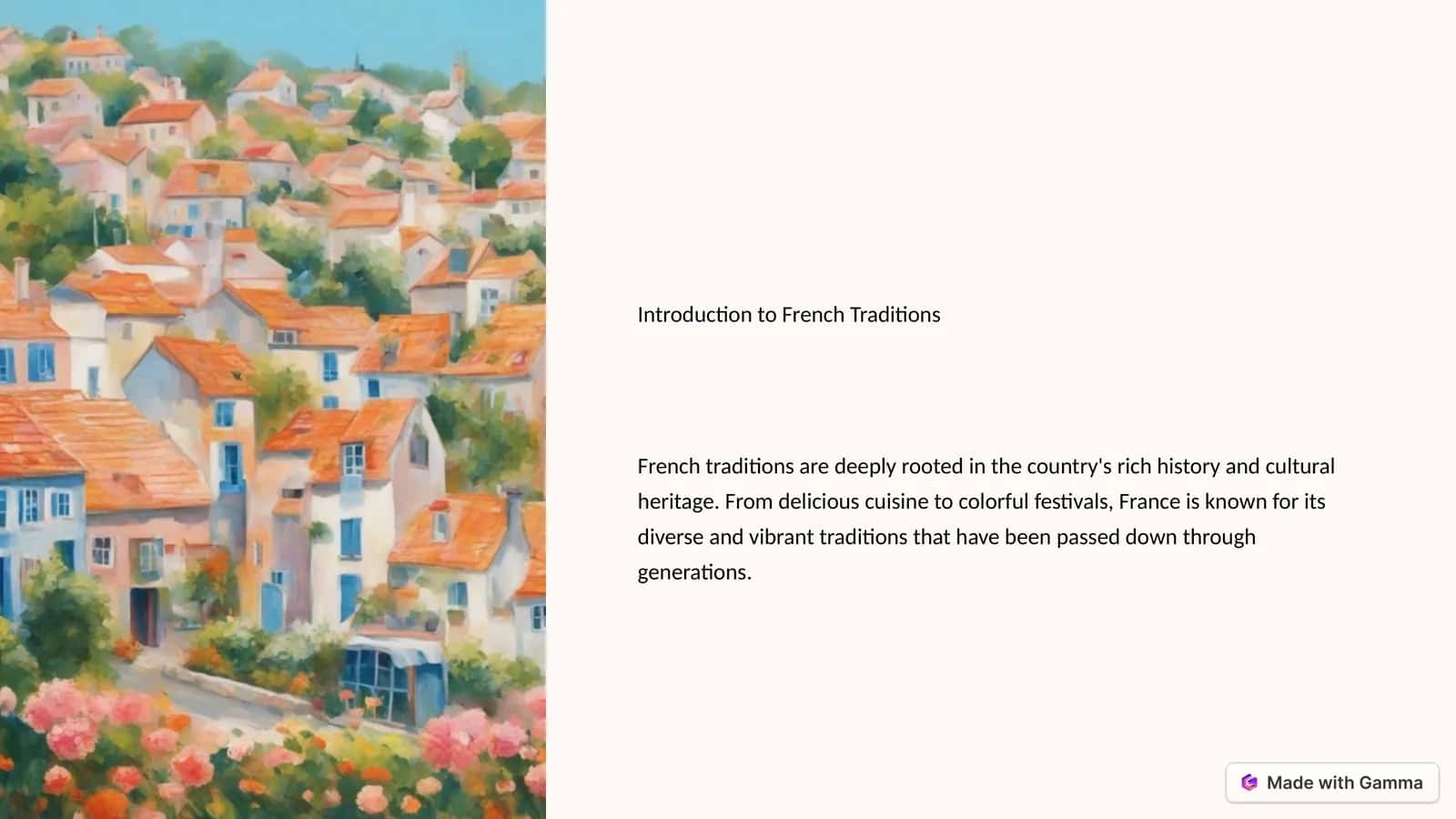French Traditions