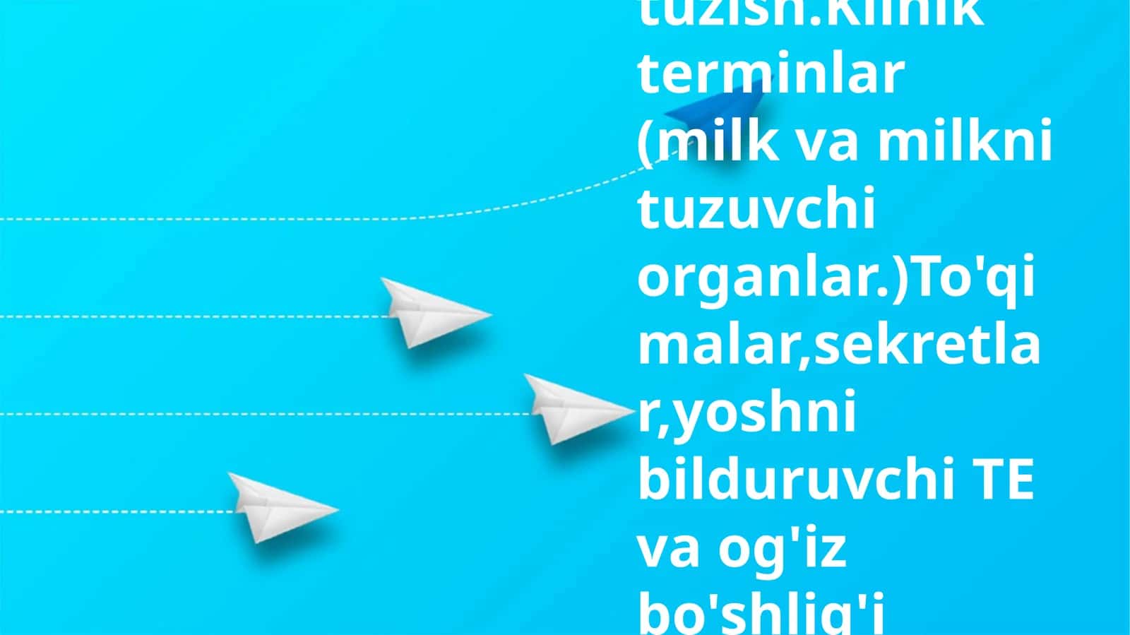 Nafas olish va yuqori qismga tegishli terminlarni tuzish