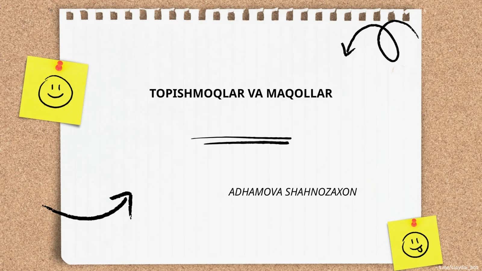 TOPISHMOQLAR VA MAQOLLAR