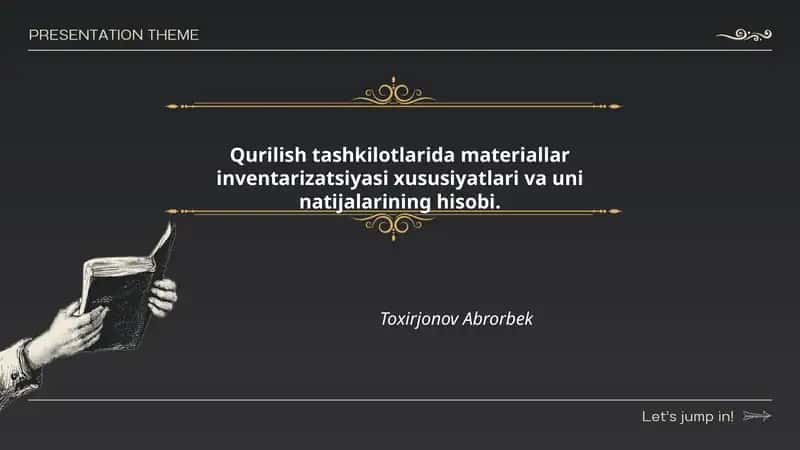 Qurilish tashkilotlarida materiallar inventarizatsiyasi xususiyatlari va uni natijalarining hisobi