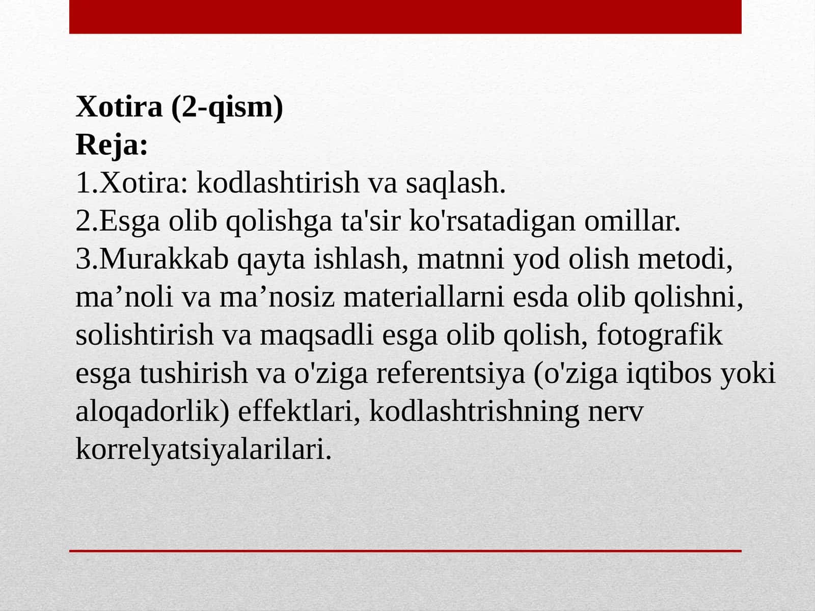 Xotira(2-qism)
