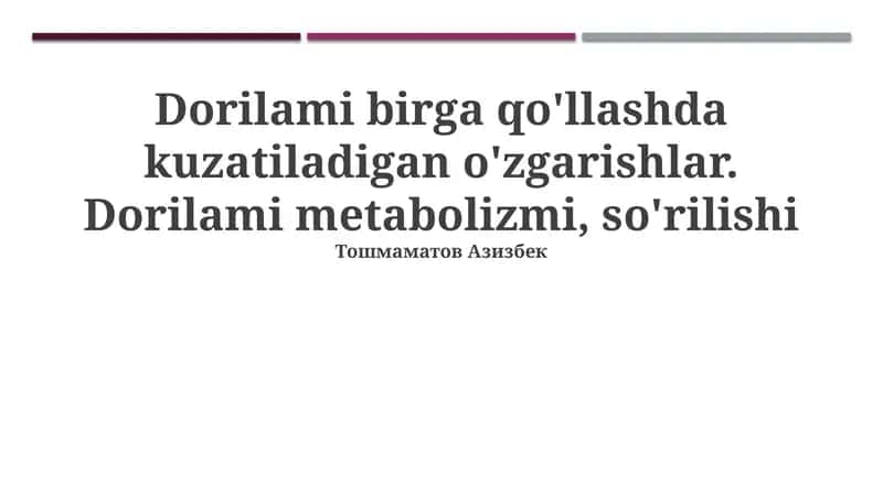 Dorilam metabolizmi