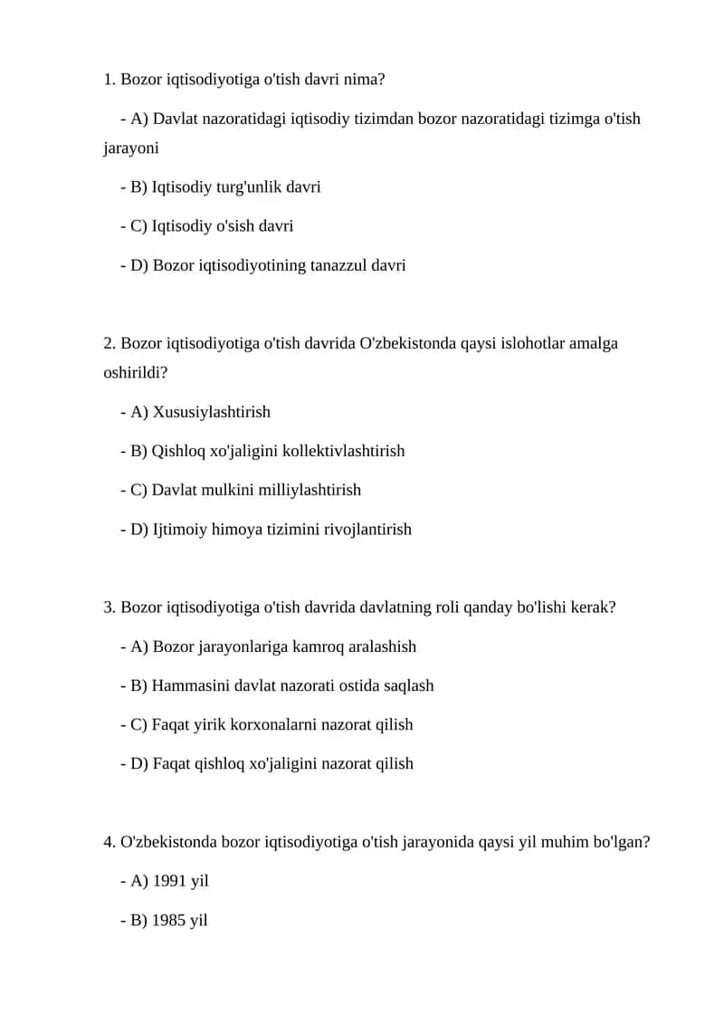 Bozor iqtisodiyoti