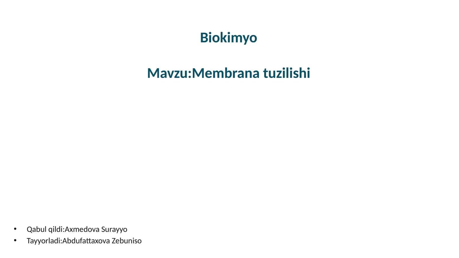 Membranatuzilishi