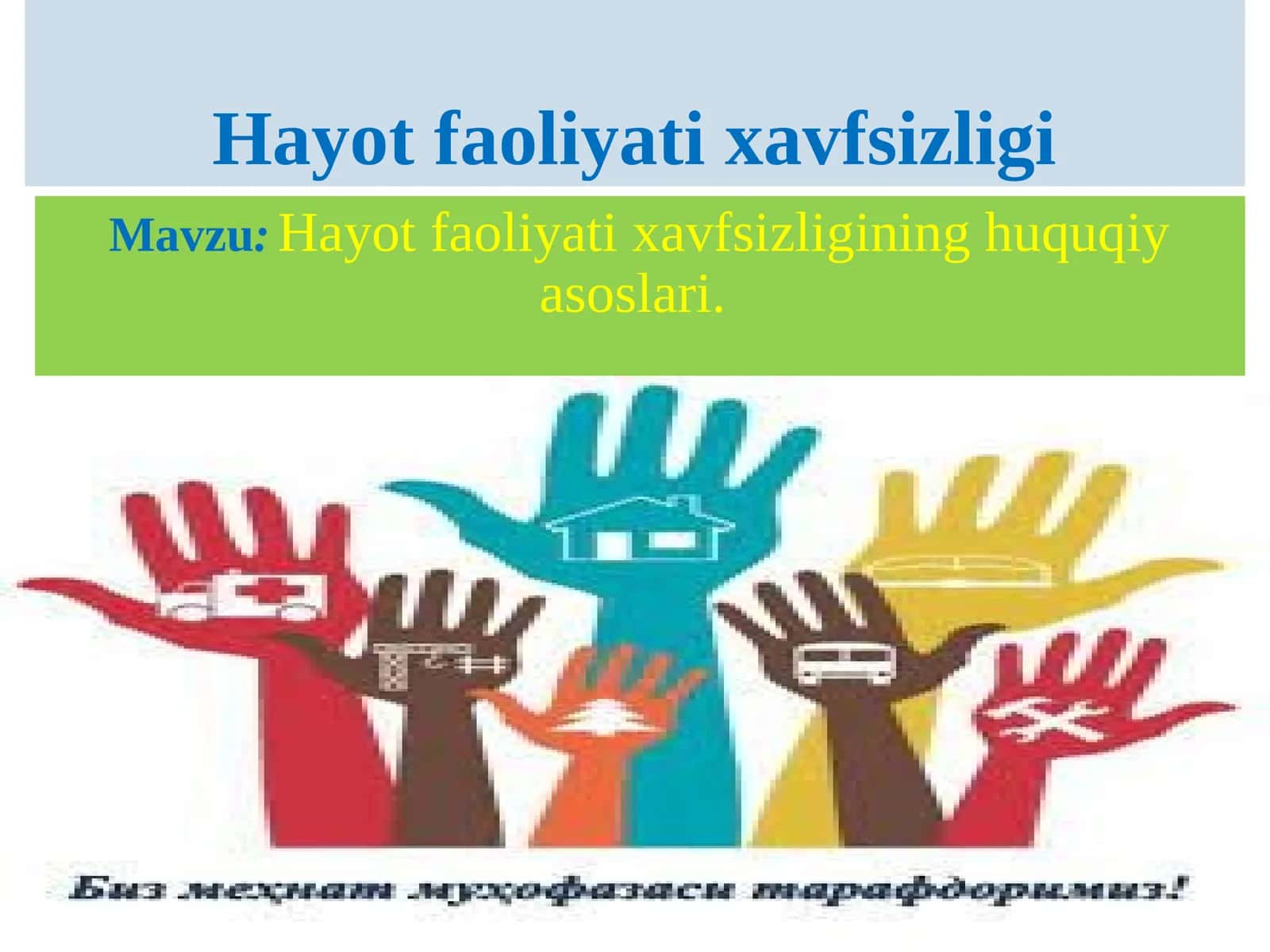 Hayot faoliyati xavfsizligi