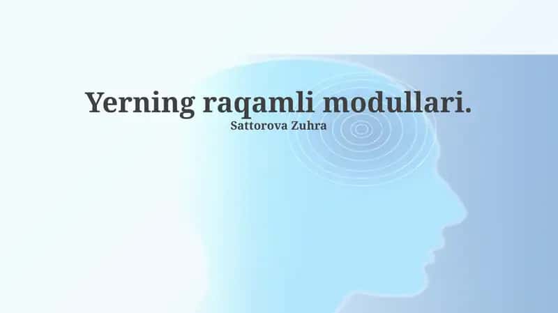 Raqamli Modullar Standartlari