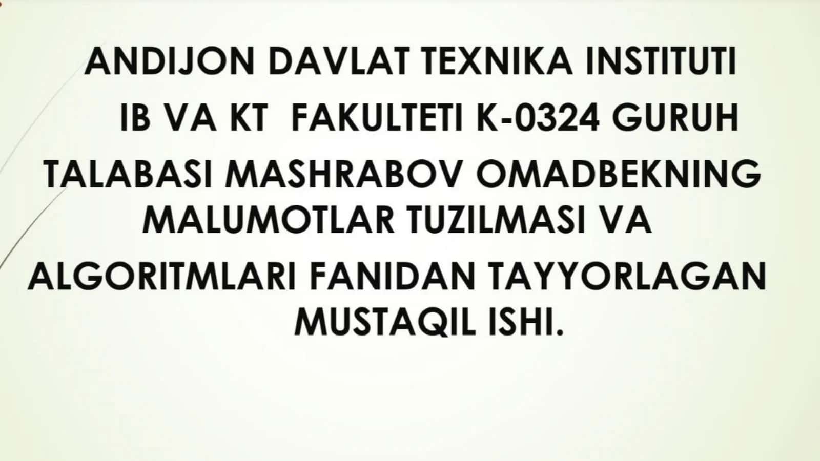 Radix Sort: Tartiblashning samarali usuli