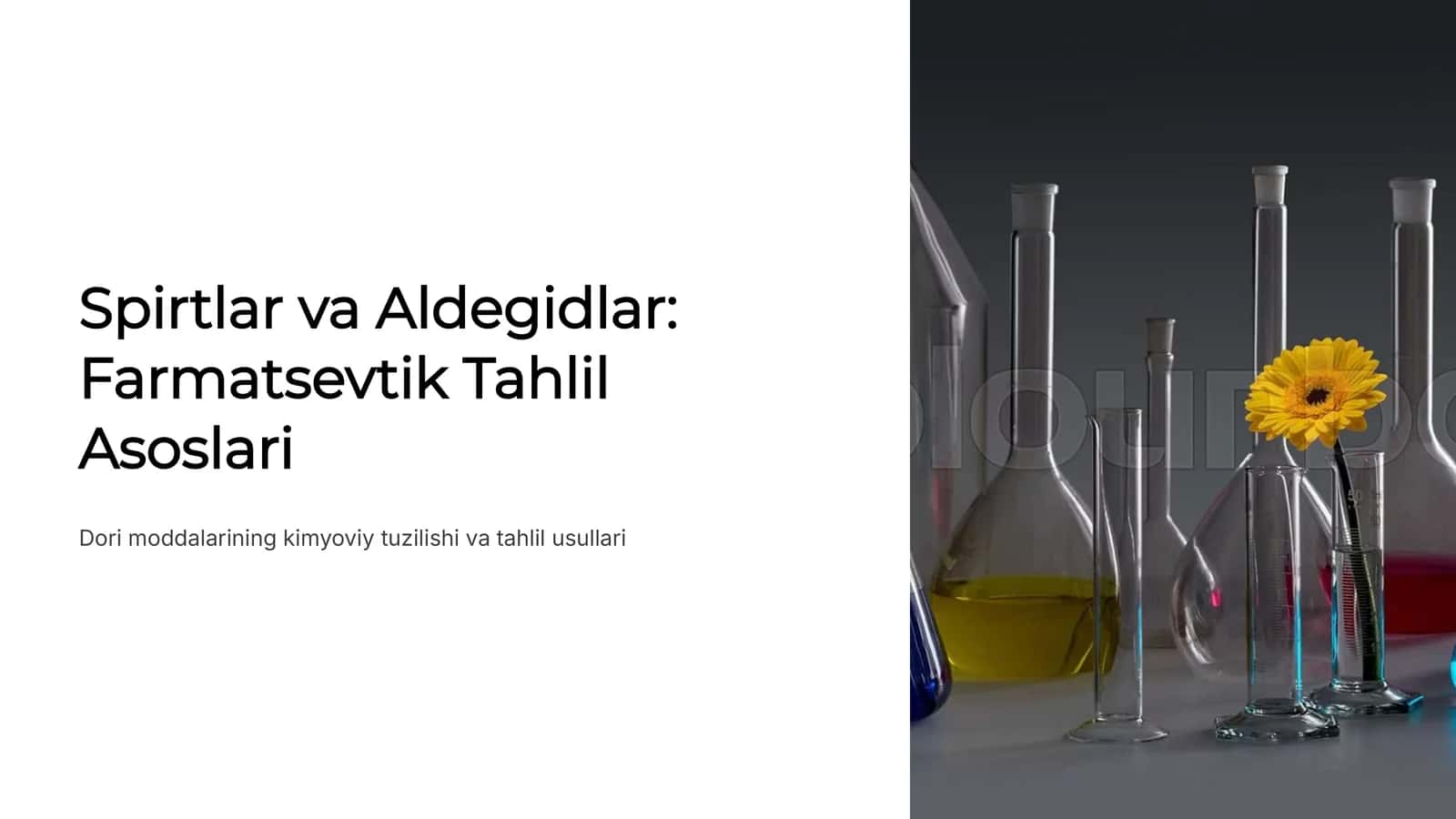 Spirtlar va Aldegidlar: Farmatsevtik Tahlil Asoslari