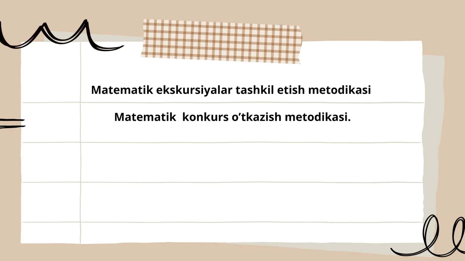 Matematik ekskursiyalar tashkil etish metodikasi