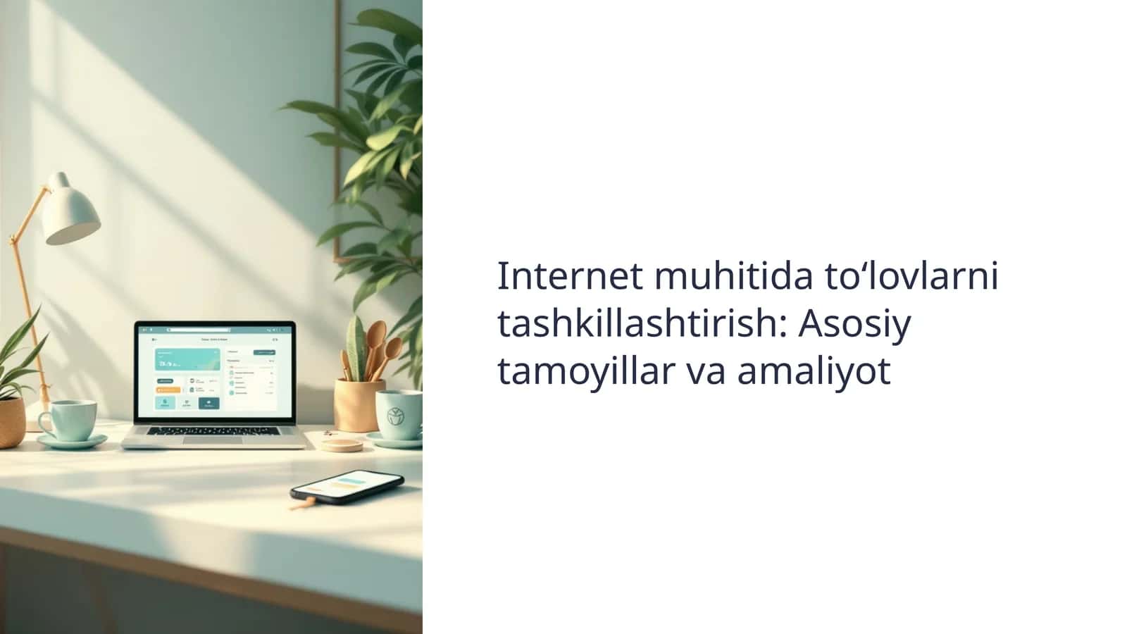 Internet muhitida toʻlovlarni tashkillashtirish: Asosiy tamoyillar va amaliyot