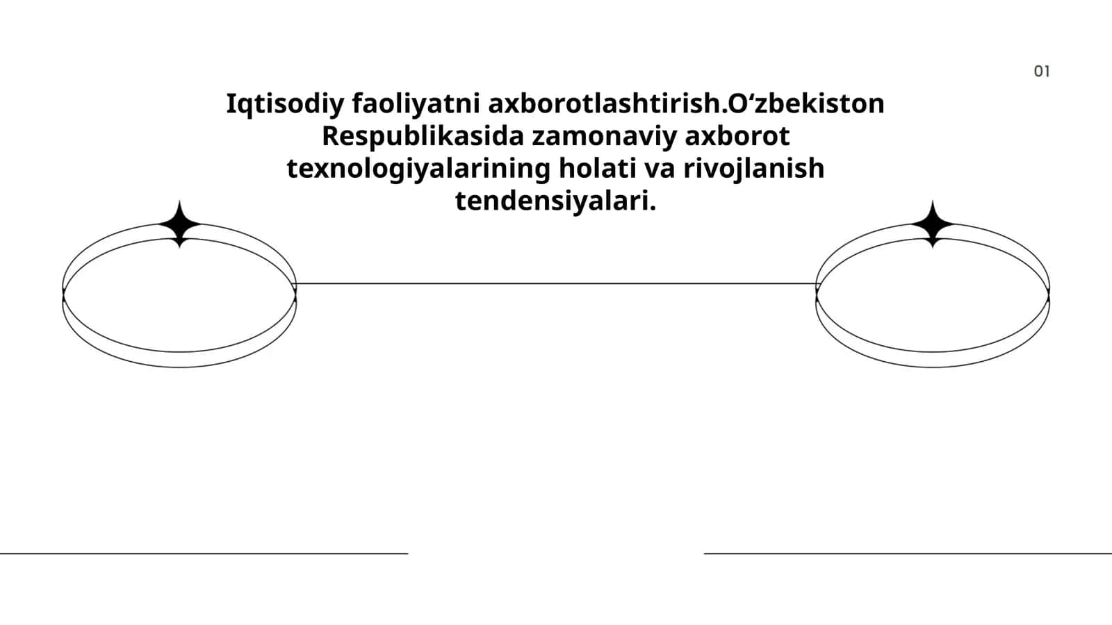 Iqtisodiy faoliyatni axborotlashtirish.Oʻzbekiston Respublikasida zamonaviy axborot texnologiyalarining holati va rivojlanish tendensiyalari