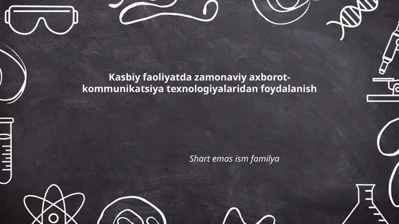 Zamonaviy axborot-kommunikatsiya texnologiyalari
