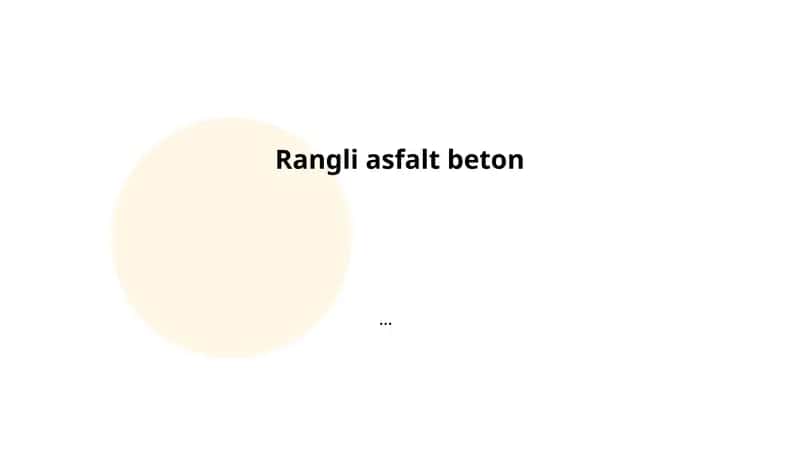 Rangli asfalt beton