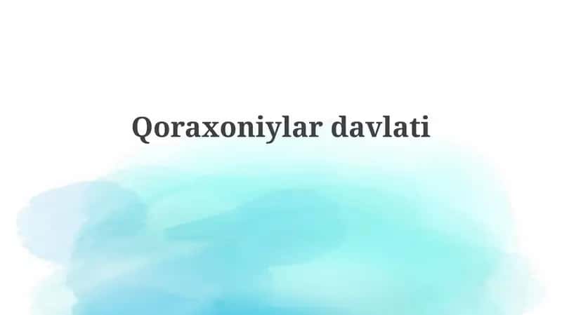 Qoraxoniylardavlati