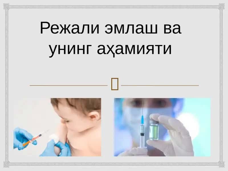 Режали эмлаш ва унинг аҳамияти