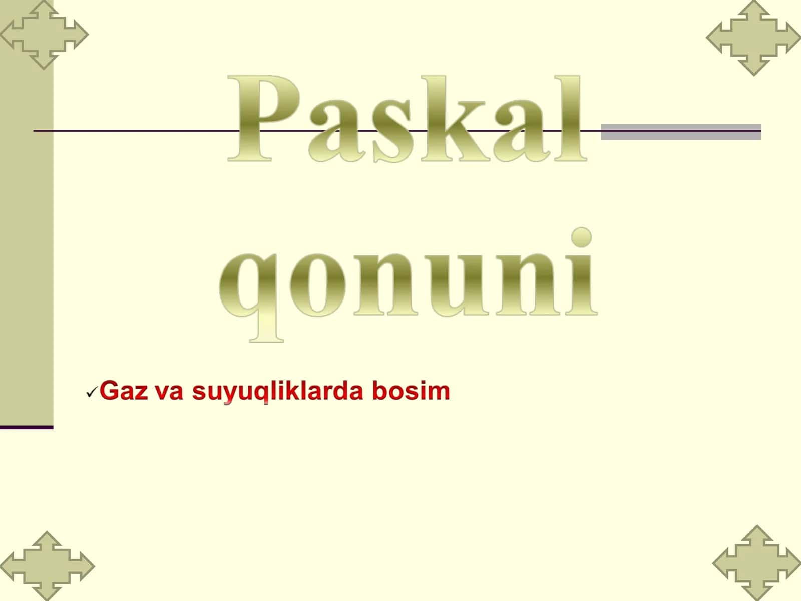 Mavzu yuzasidan tajriba