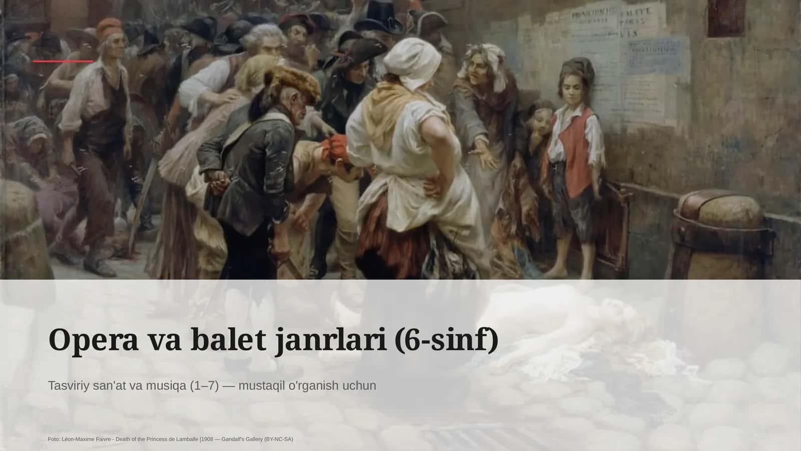 Opera va balet janrlari (6-sinf)