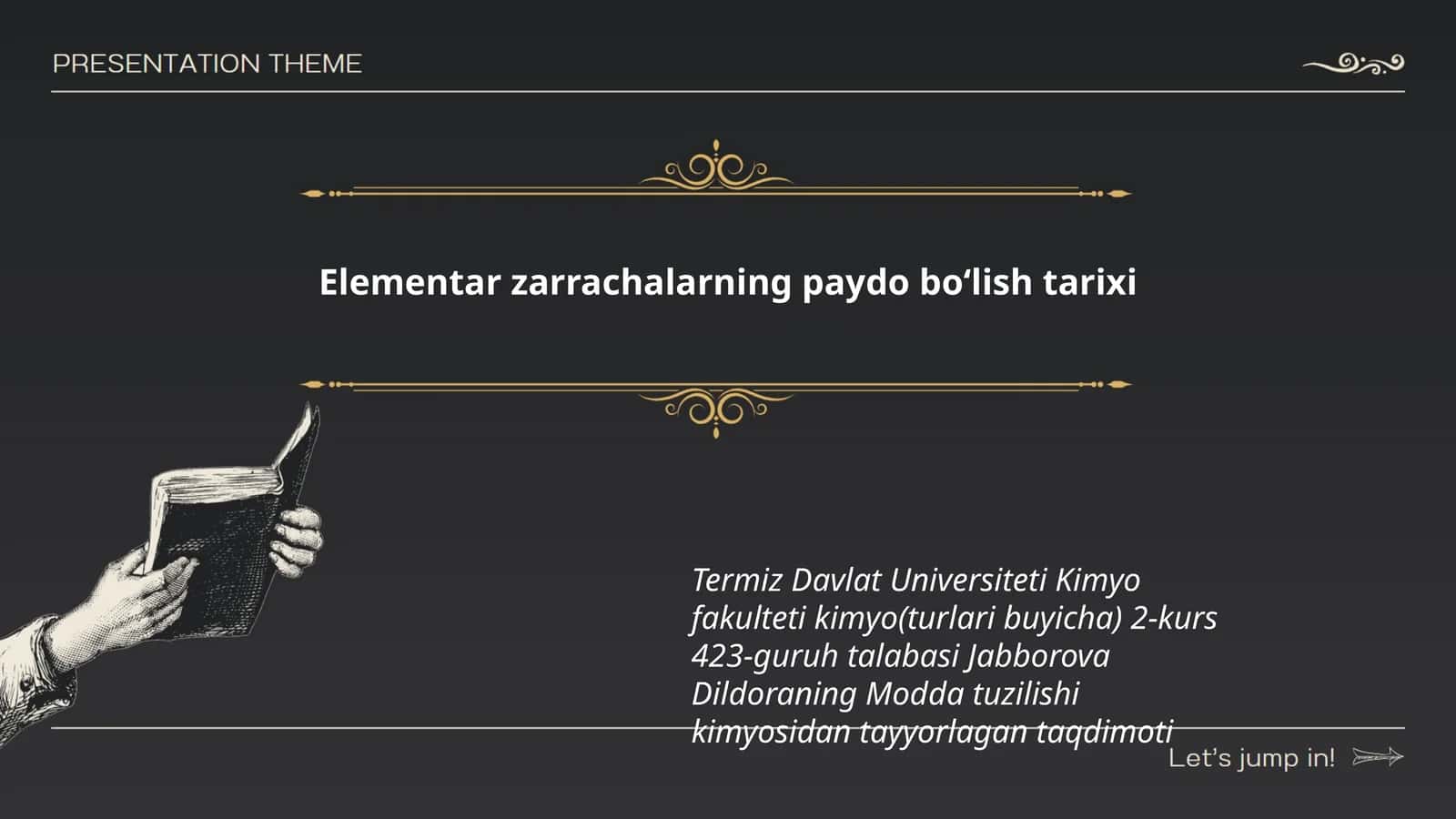 Elementar zarrachalarning paydo boʻlish tarixi