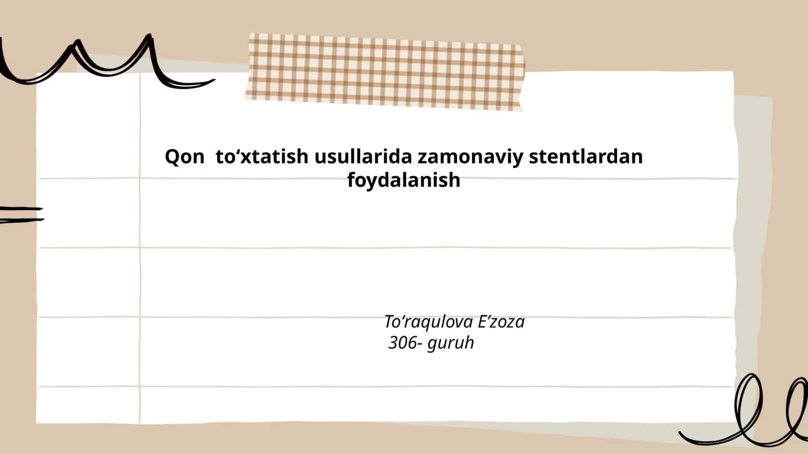 Zamonaviy stent texnologiyalari