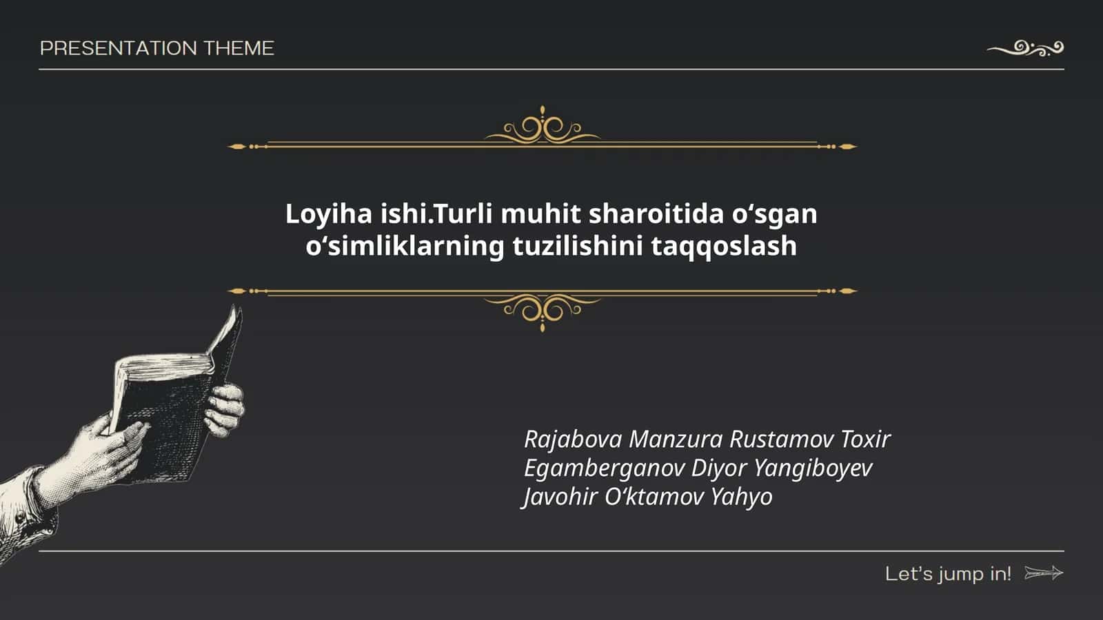 Iqlim sharoitida oʻsgan oʻsimliklar tuzilishi